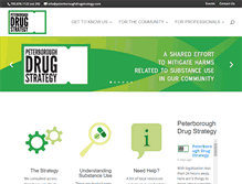 Tablet Screenshot of peterboroughdrugstrategy.com